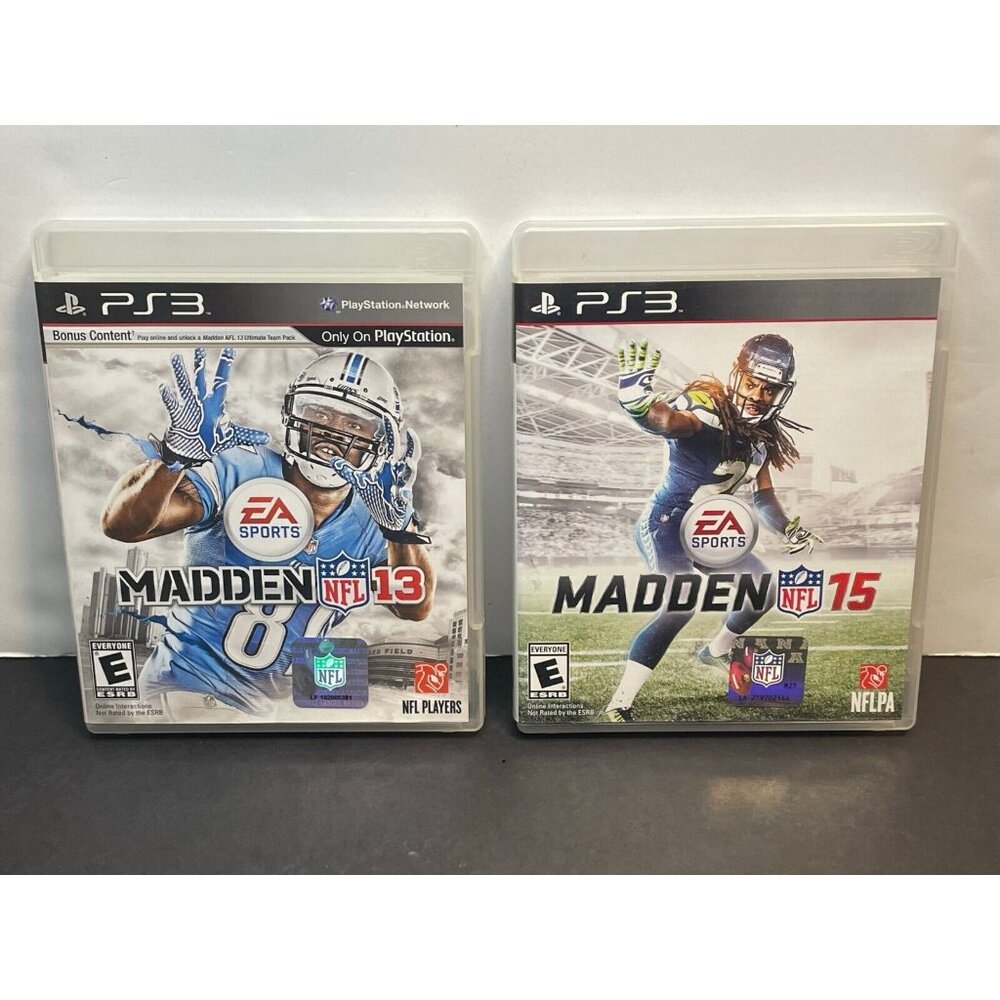 Madden NFL Football 13 15 Sony PlayStation 3 lot of 2